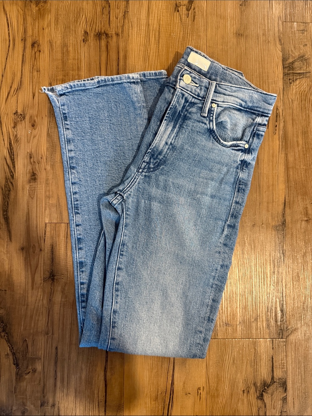 MOTHER Light Blue Bootcut Jeans